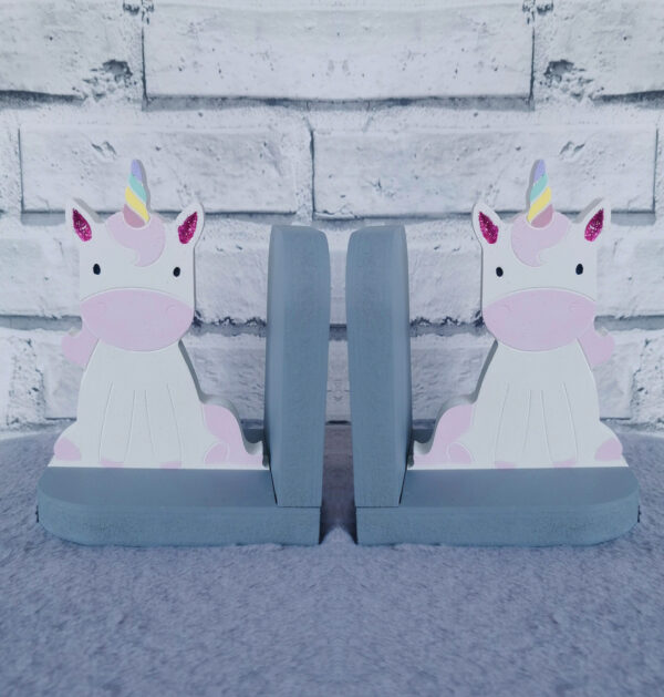 Unicorn Bookends Beautiful Gifts for Girls Childrens Book Ends Bedroom Decor - main product image