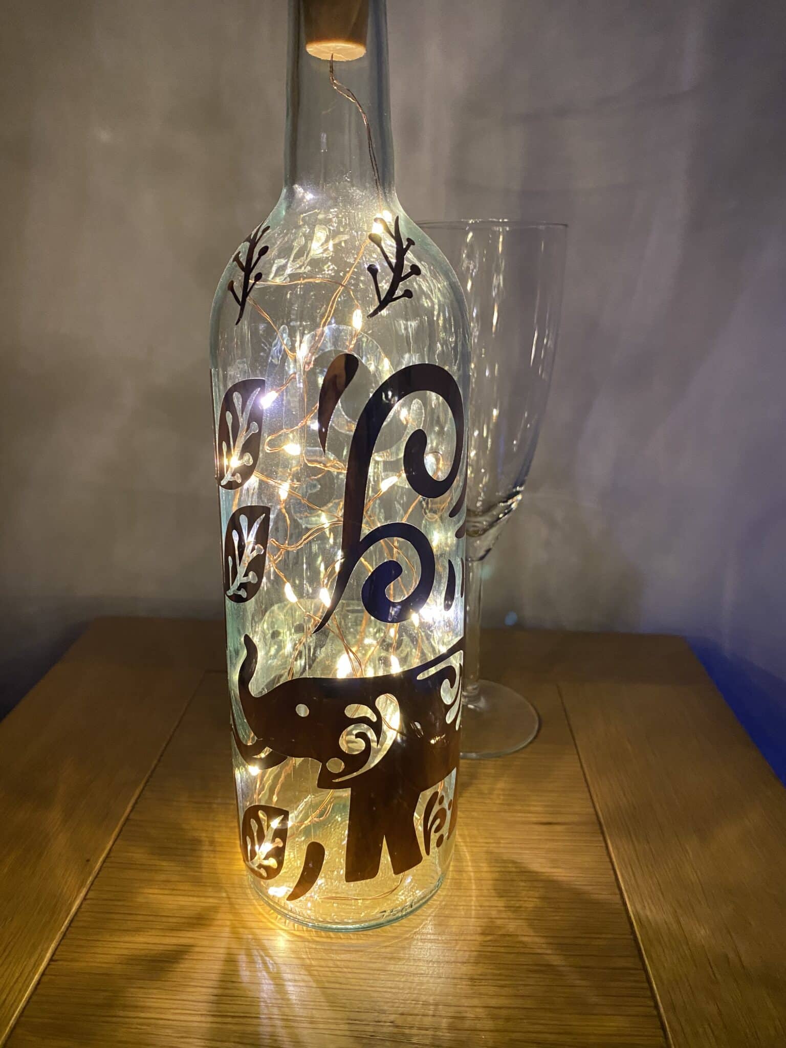 Light Up Bottle – Elephant Design - main product image