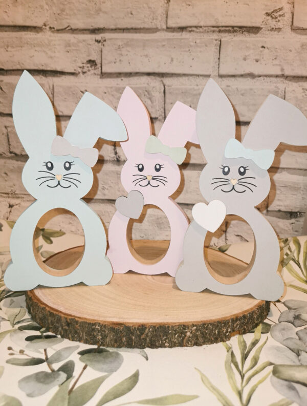 Easter Bunny Personalised Floppy Eared Rabbit Kinder Egg Holder Stand Decoration Chocolate Easter - product image 3