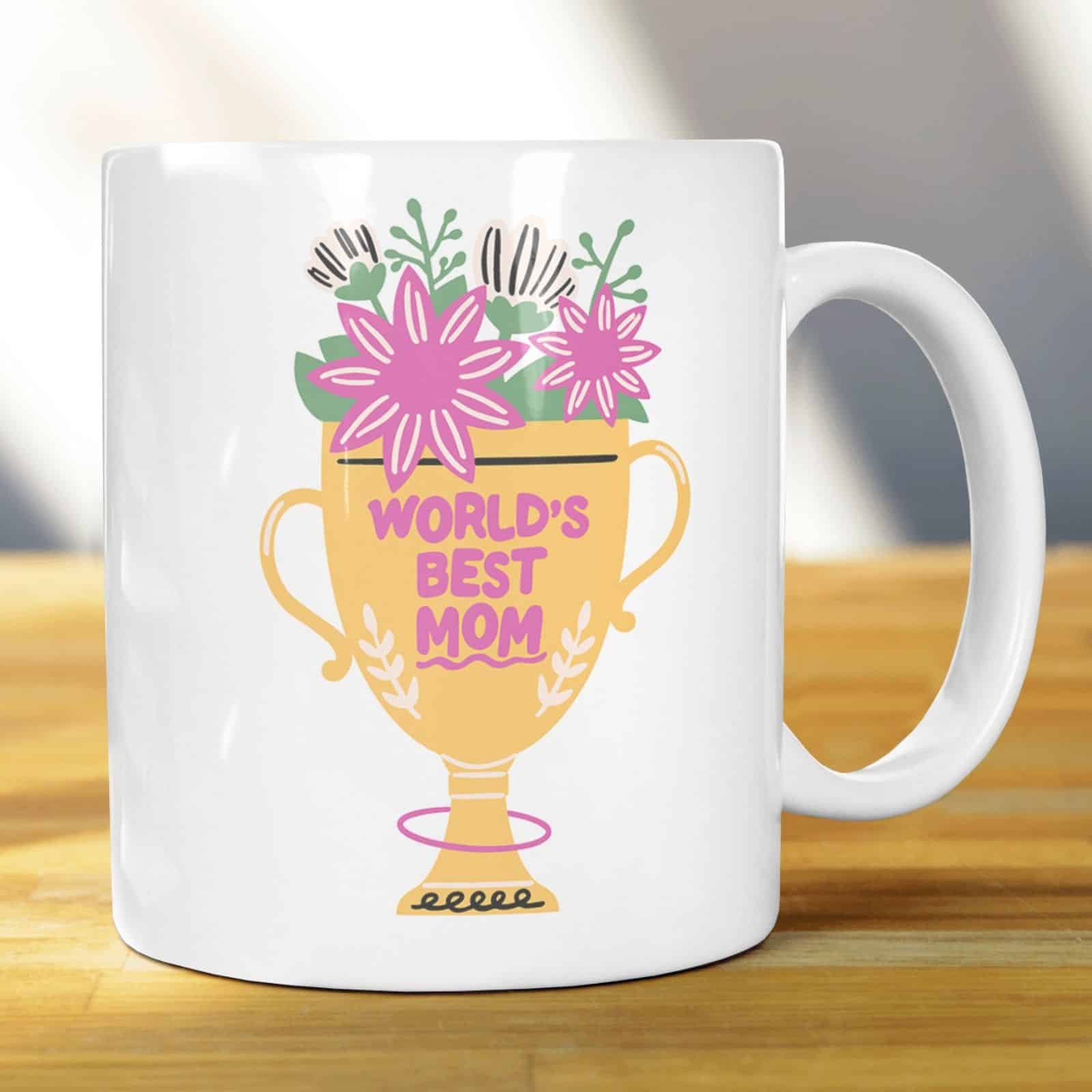 Mother’s day gift mug Words Best Mom coffee tea ceramic Mug cup 11oz - main product image