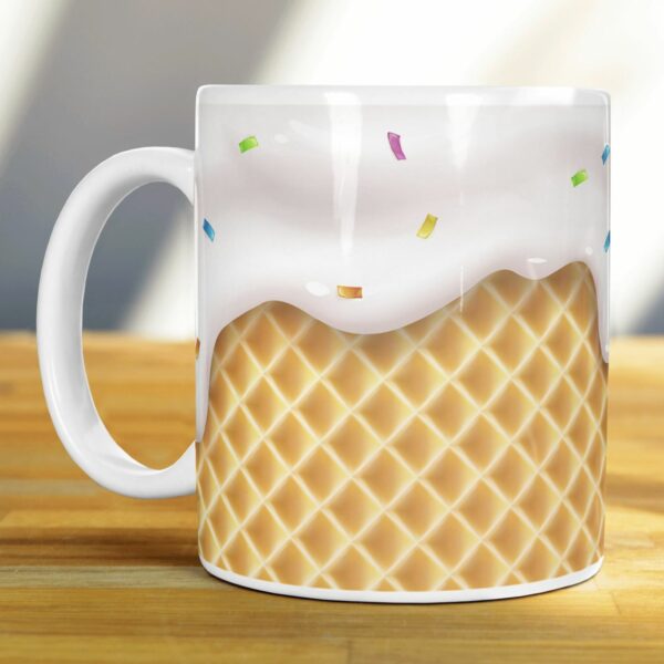 ICE CREAM CONE Design Novelty Kids Birthday Gift Mug 11oz - product image 2