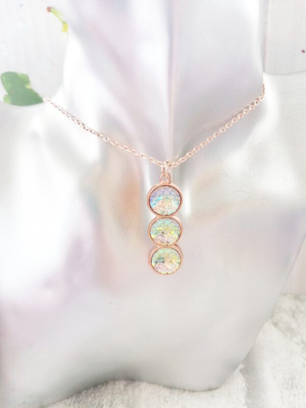 Translucent mermaid scale necklace - product image 2