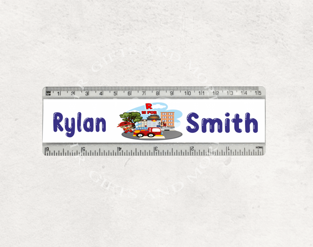 Personalised 15cm Ruler- Children
