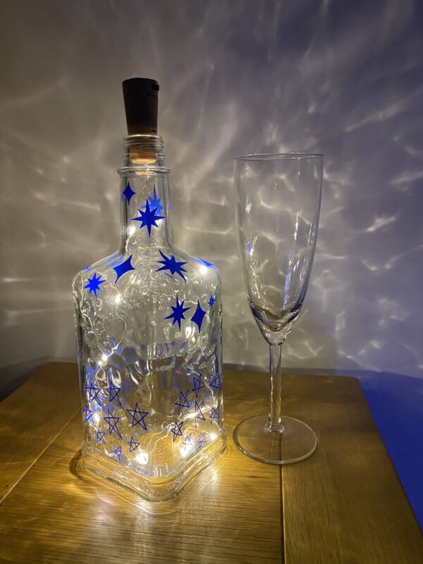 Light Up Bottle – Blue Star Design - product image 4