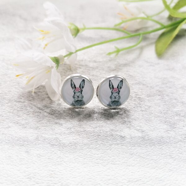 Rabbit Stud Earrings - main product image