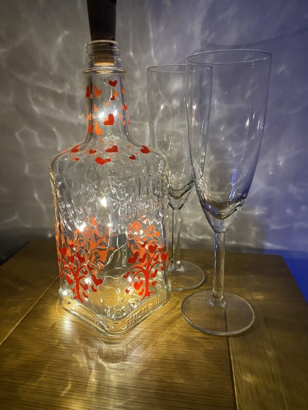 Light Up Bottle – Red Heart Design - product image 2