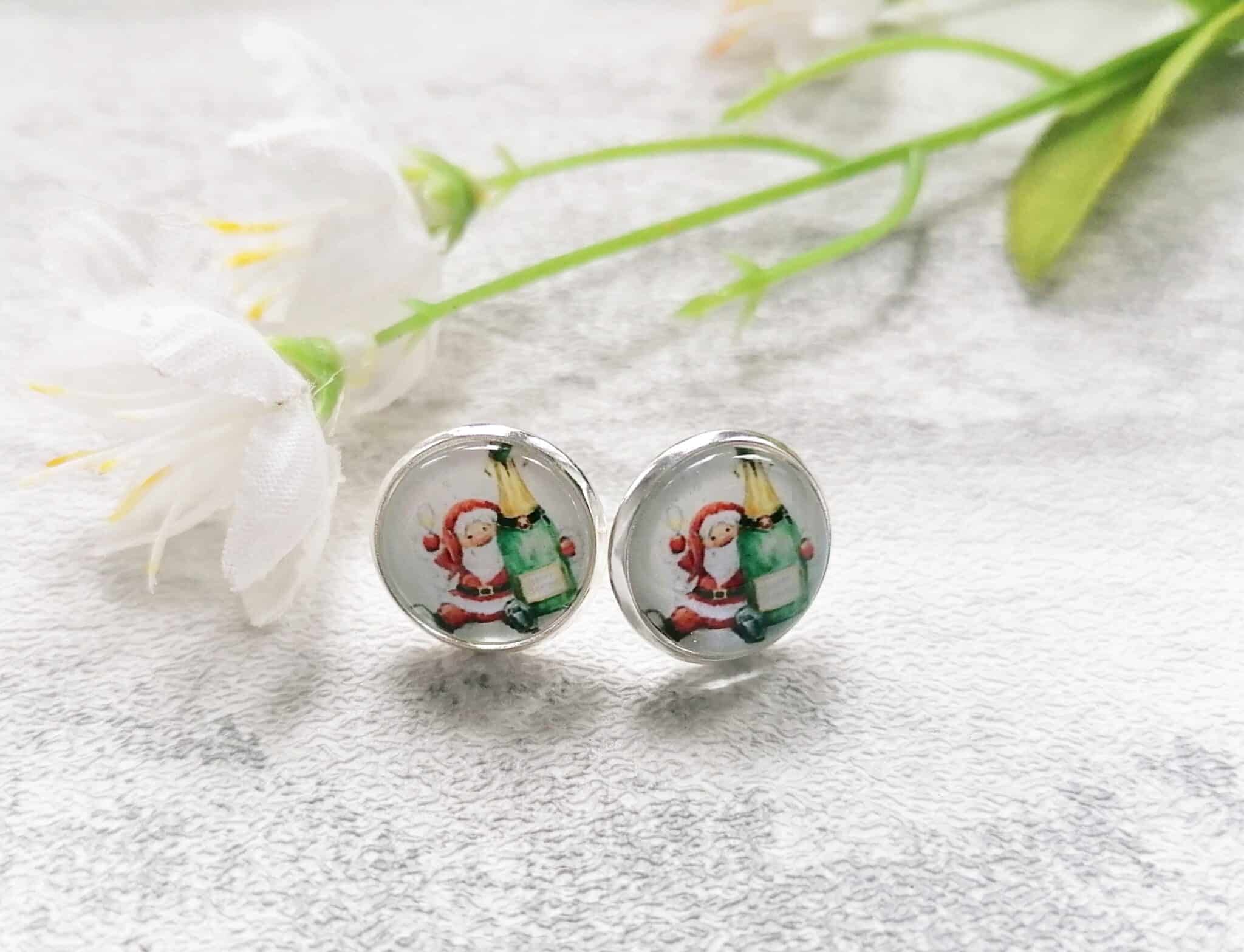 Father christmas earrings - main product image