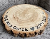 Personalised Natural Wood Cake Stand - main product image