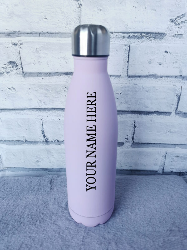 Personalised Water Bottle Stainless Steel Hot or Cold Vacuum Insulated Flask 500ML Drinks Flask - product image 4