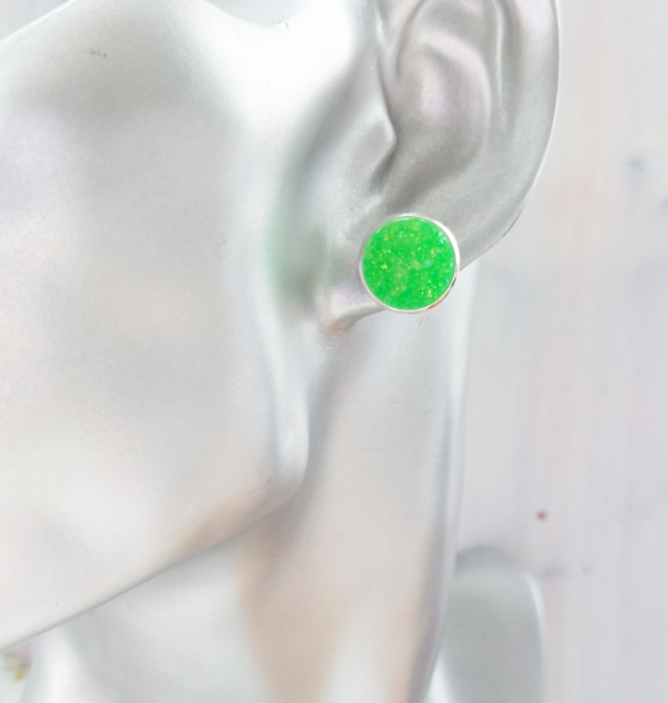 Neon green studs - product image 2