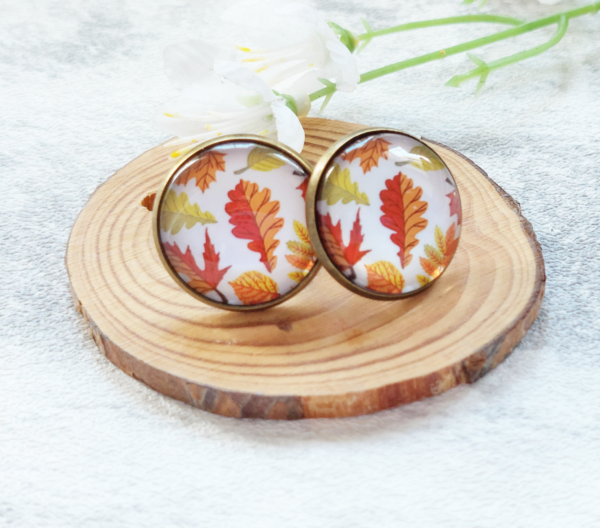 Leaf Print Earrings - product image 2