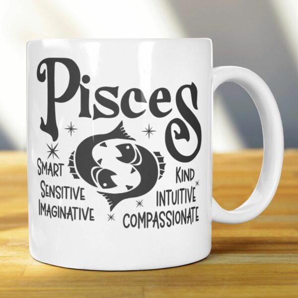 Pisces Zodiac Star Signs Horoscope Gift Mugs 11oz - main product image
