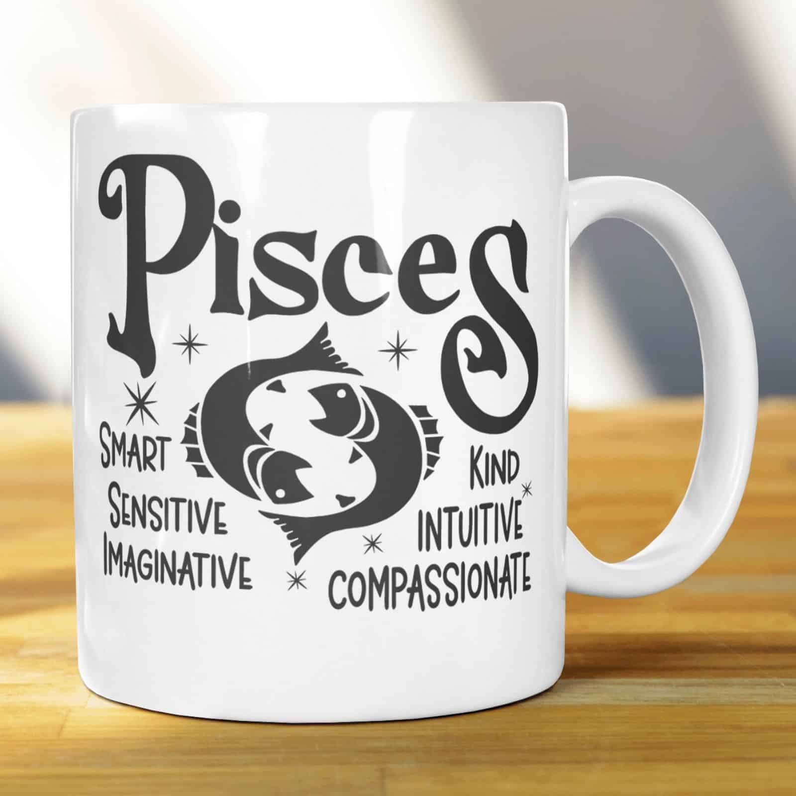 Pisces Zodiac Star Signs Horoscope Gift Mugs 11oz - main product image