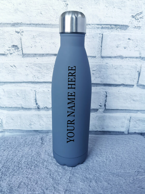 Personalised Water Bottle Stainless Steel Hot or Cold Vacuum Insulated Flask 500ML Drinks Flask - product image 3