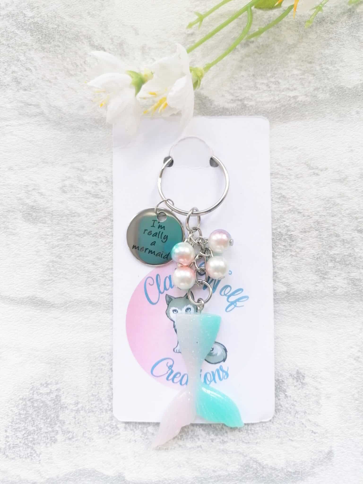 I’m really a mermaid keyring - main product image