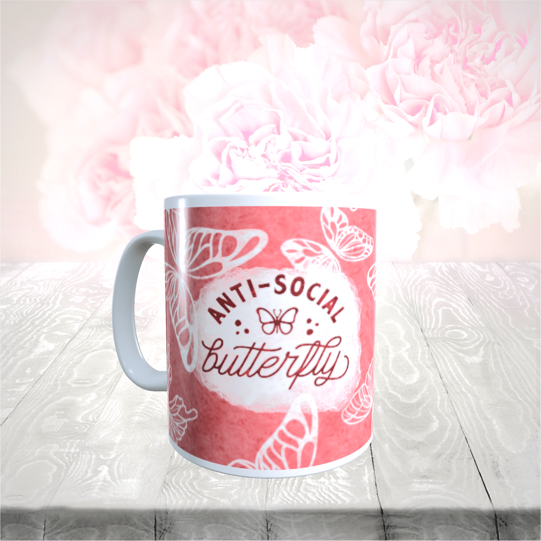 Anti-Social Butterfly Gift Mug 11oz - main product image