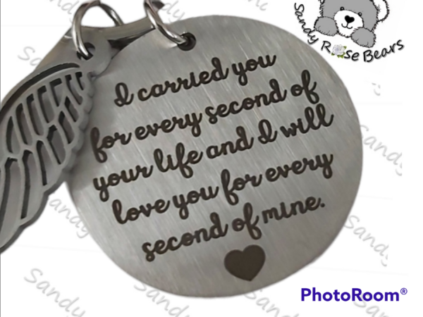 Baby loss memorial keyring keepsake - product image 2