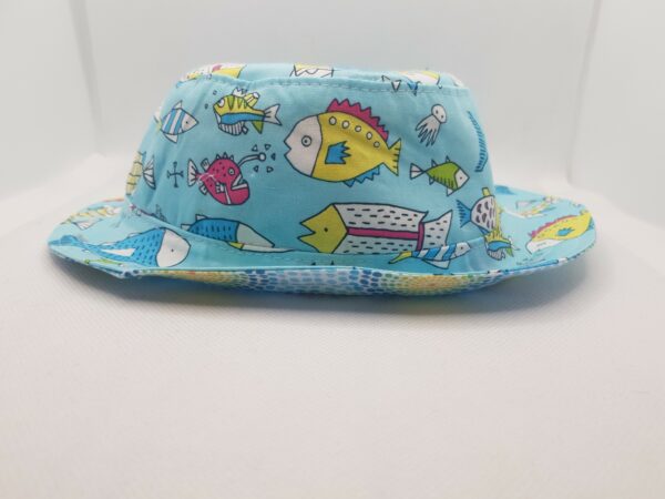Bucket Summer Hat ‘Fish’ (small / kids) - main product image