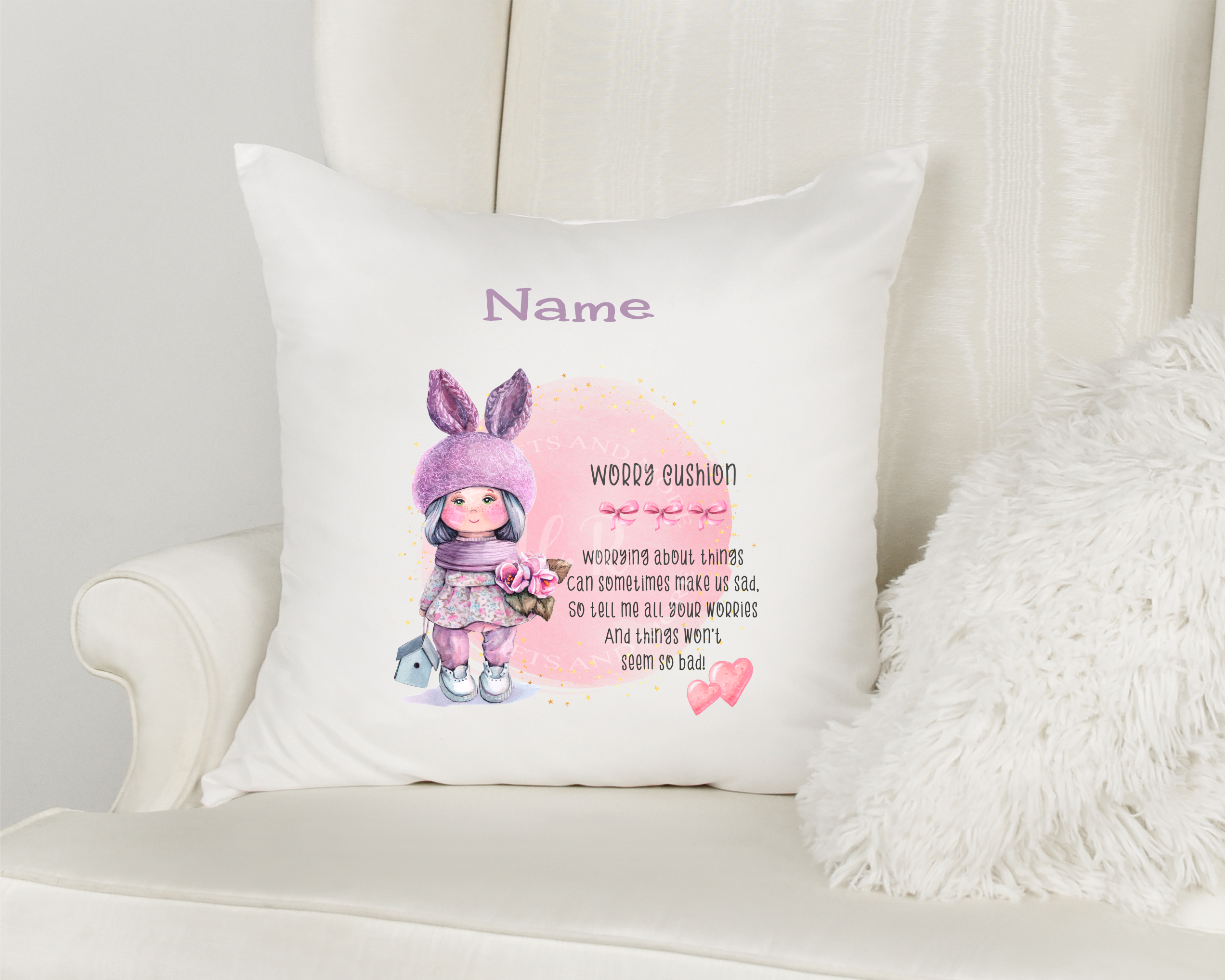 Personalised Worry Cushions - main product image