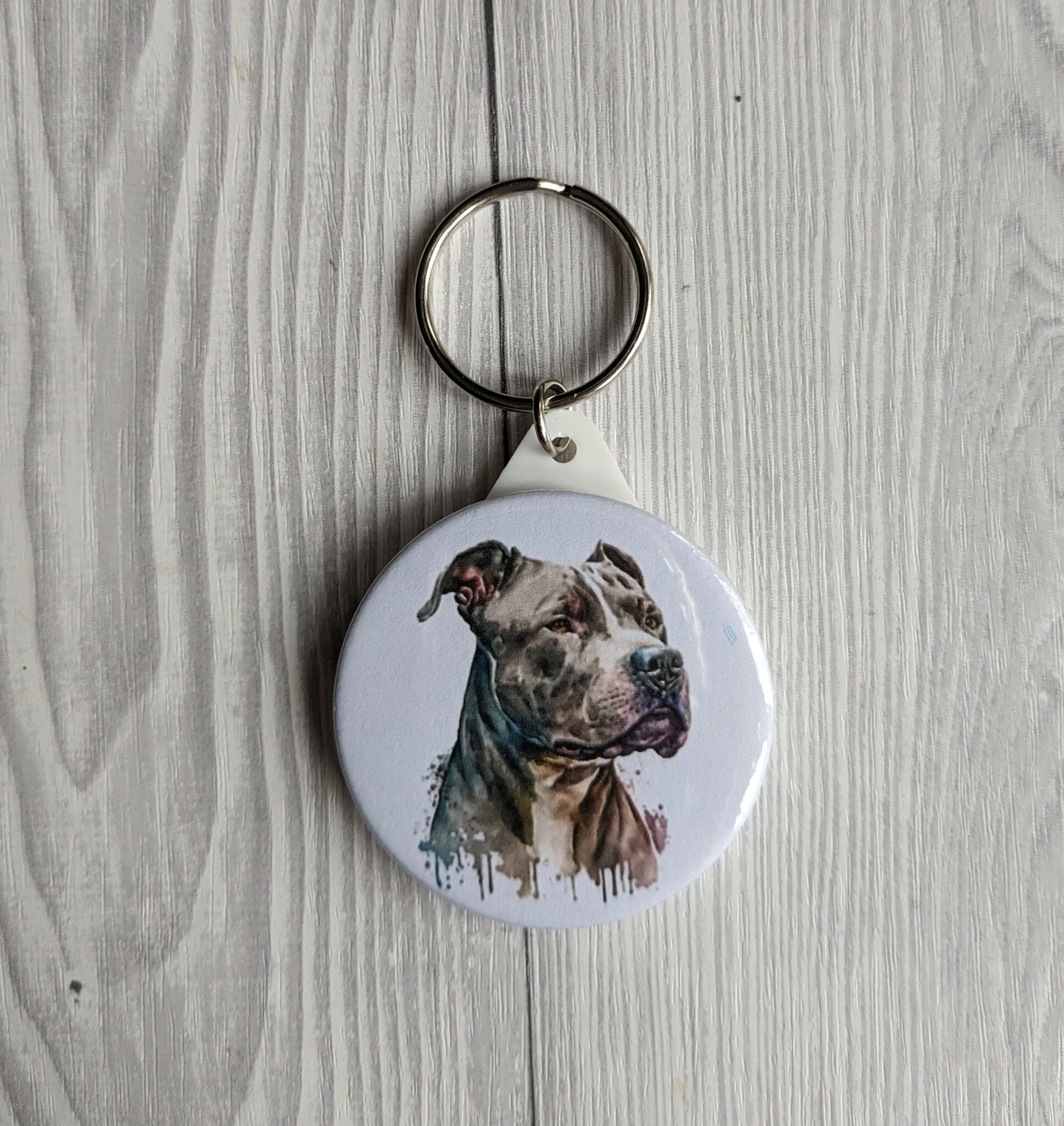 Lovely Staffy Keyring – Staffordshire Bull Terrier - main product image
