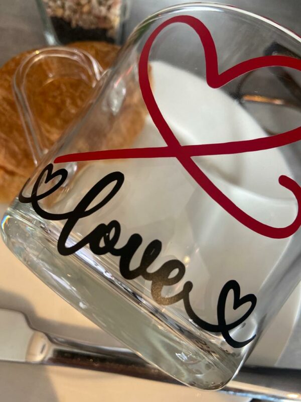 Personalised Glass Love Mug - product image 2