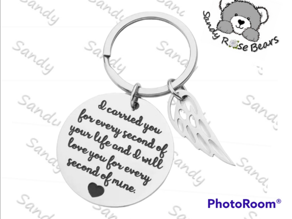 Baby loss memorial keyring keepsake - product image 3