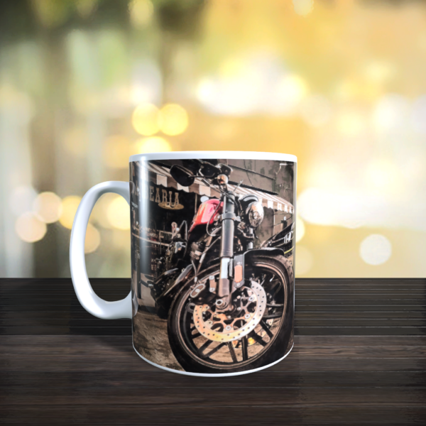 Biker Mug motorcycle motorbike coffee tea gift present for birthday gift cup 11oz - main product image