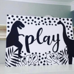 Personalised Dinosaur painting