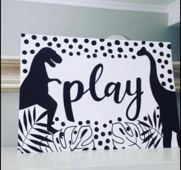 Personalised Dinosaur painting - main product image