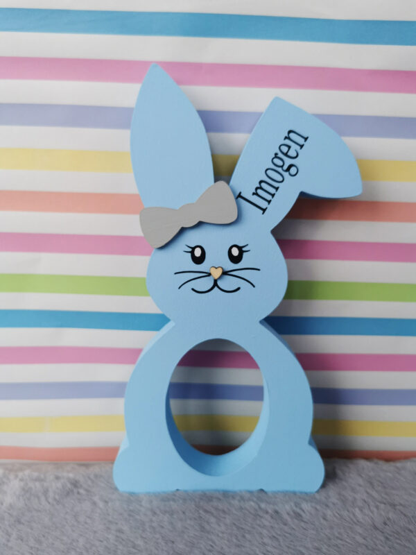 Easter Bunny Personalised Floppy Eared Rabbit Kinder Egg Holder Stand Decoration Chocolate Easter - product image 2
