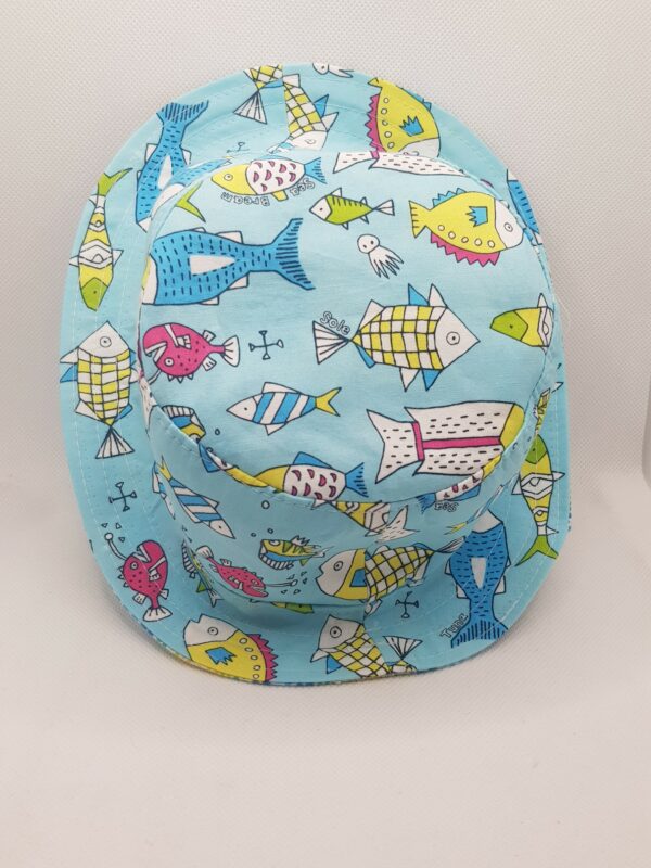 Bucket Summer Hat ‘Fish’ (small / kids) - product image 3