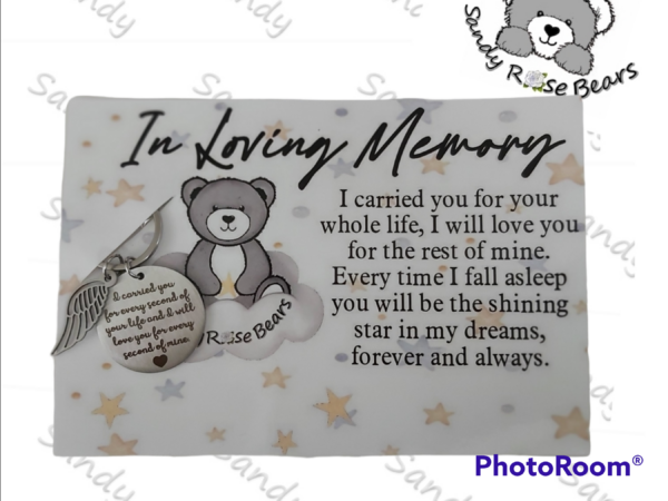 Baby loss memorial keyring keepsake - main product image