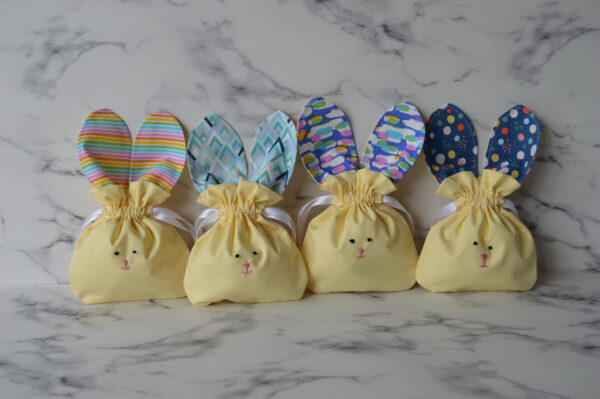 Easter Bunny Gift Bags for Kids, Reusable Gift Bags - main product image