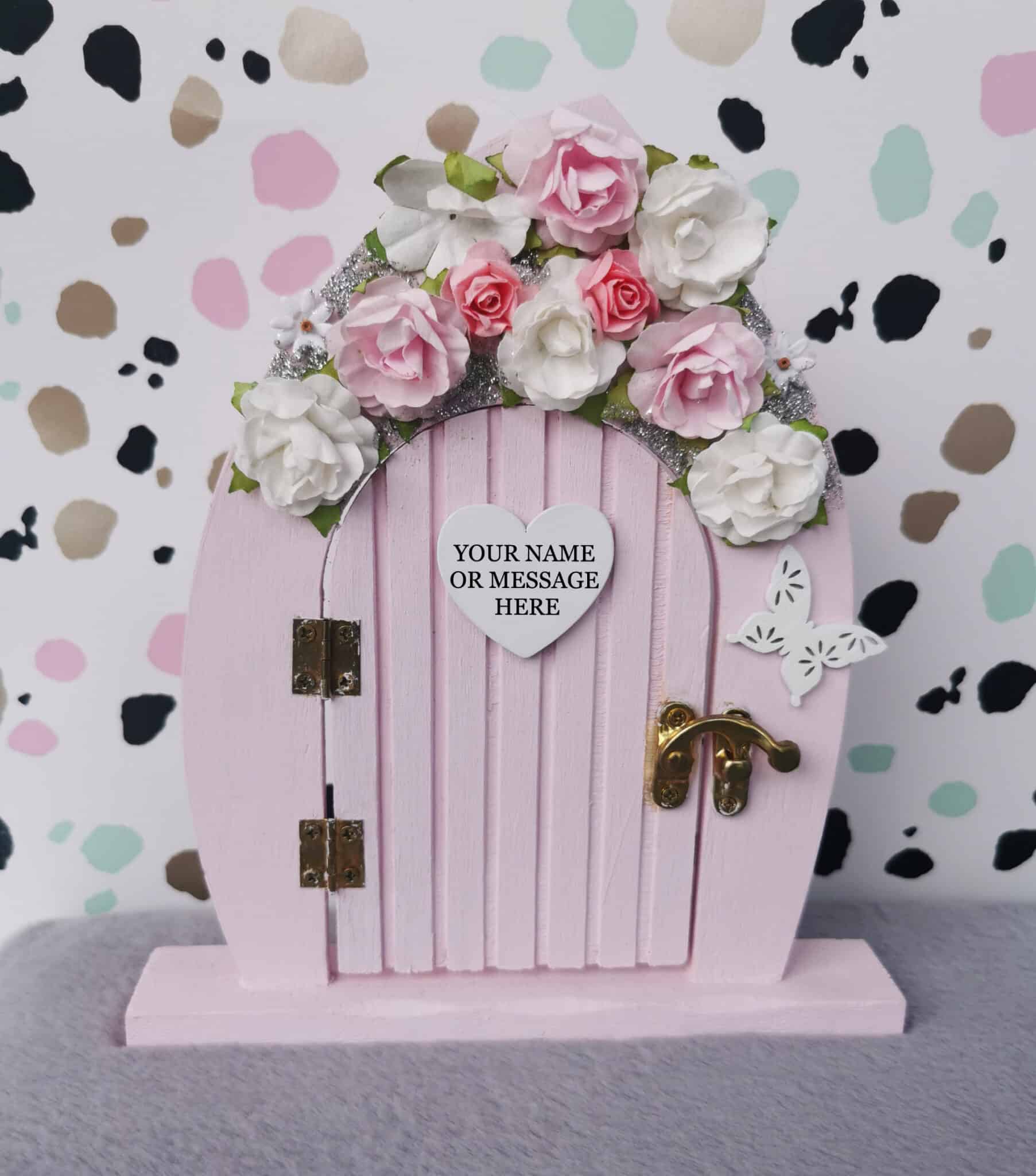 Personalised Fairy Door Beautiful Gifts for Girls Miniature Bedroom Decor - main product image