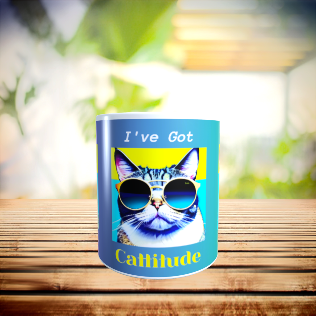 I’ve Got Cattitude Nasty Cat Cat Lovers Gift For her Cat Lady Gift Mug 11oz NEW