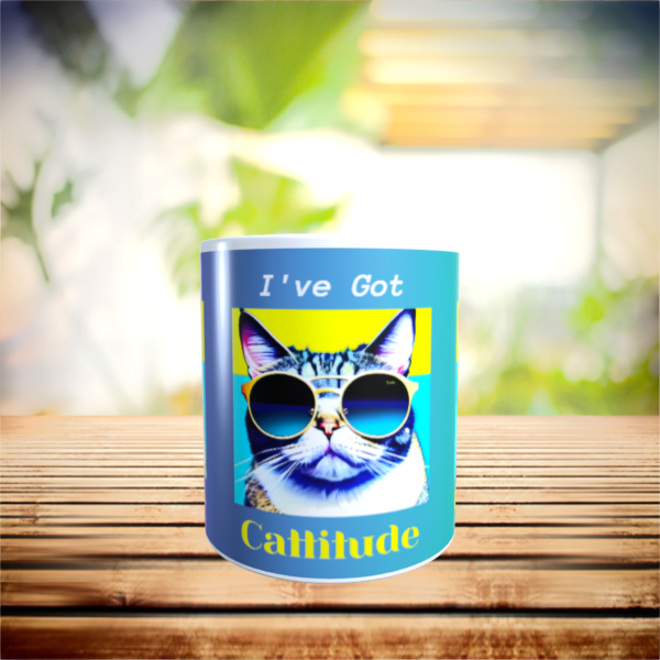 I’ve Got Cattitude Nasty Cat Cat Lovers Gift For her Cat Lady Gift Mug 11oz NEW - product image 5