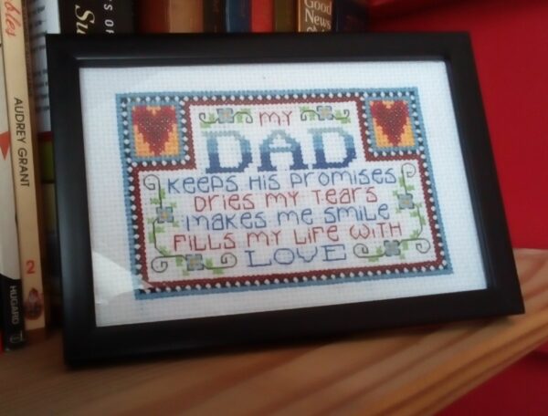 My Dad Picture, Dad Gift, Gift For Dad, Cross Stitch Picture - product image 3