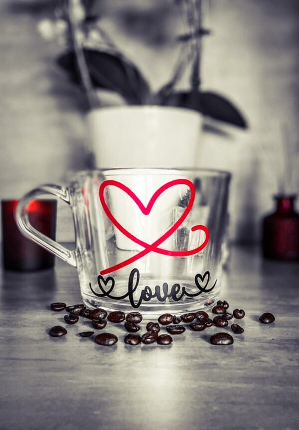 Personalised Glass Love Mug - main product image