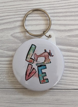 Love Sewing Keyring - main product image