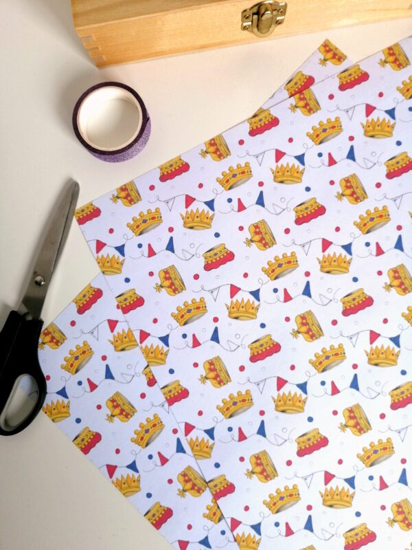 King Charles Coronation Gift Wrap - product image 3