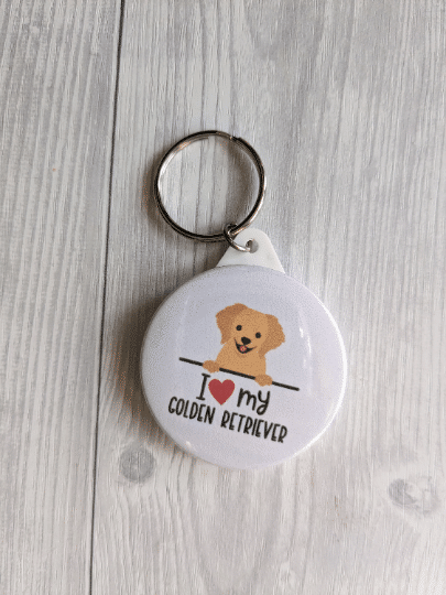 Labradoodle keyring, I love my Labradoodle - main product image