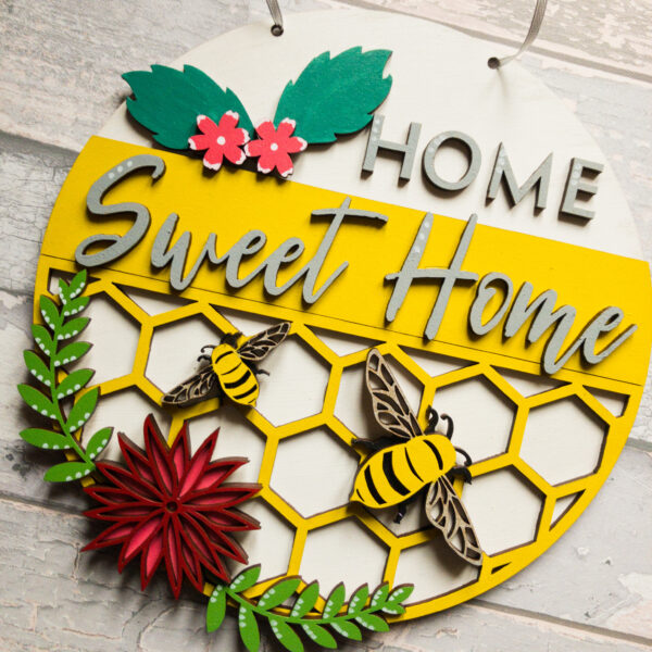 Home Sweet Home Bee Themed Sign - product image 5