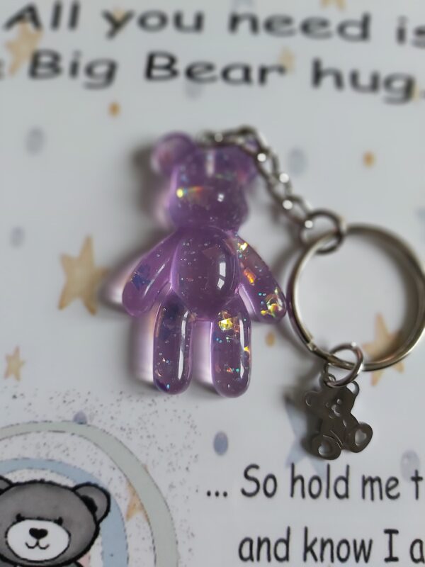 Teddy bear pocket hug keychain - product image 2