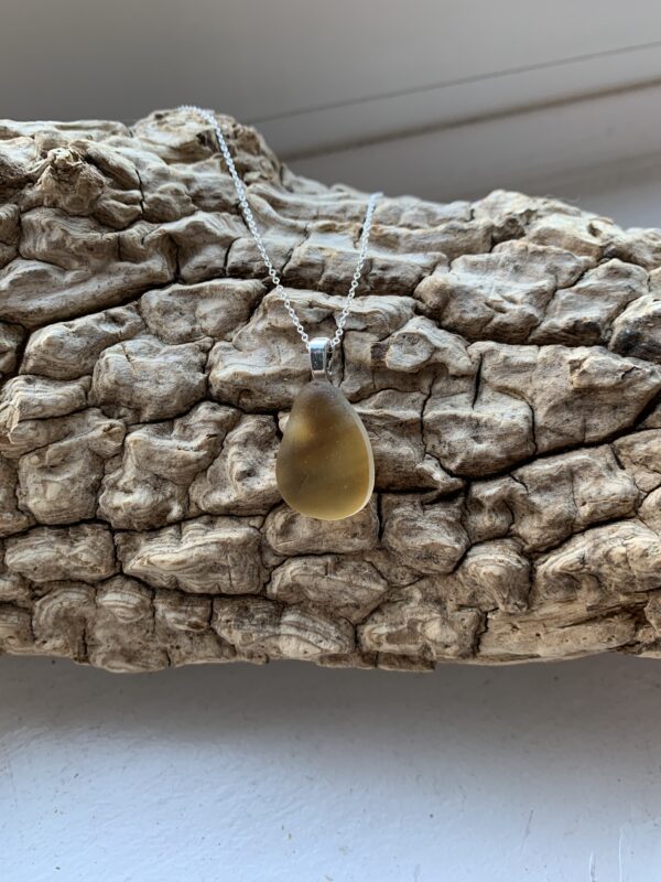 Seaham sea glass and sterling silver necklace - product image 2