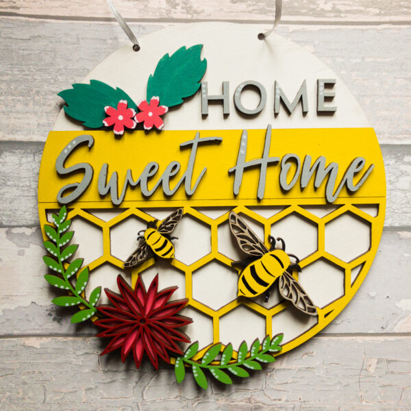 Home Sweet Home Bee Themed Sign - product image 3