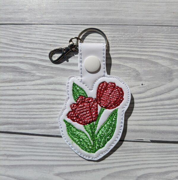 Pretty Tulips Keyring - main product image