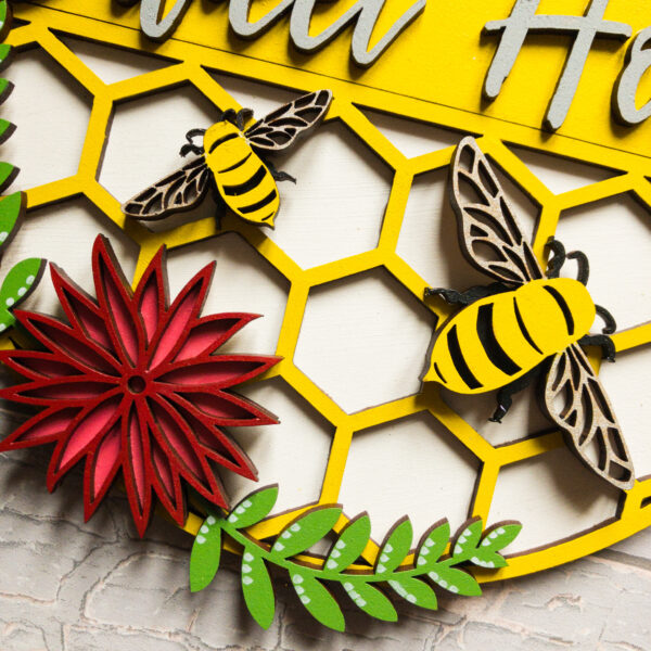 Home Sweet Home Bee Themed Sign - product image 4