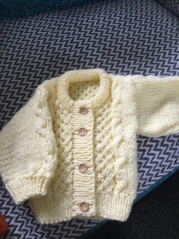 Newborns Aran cardigan and hat - product image 2