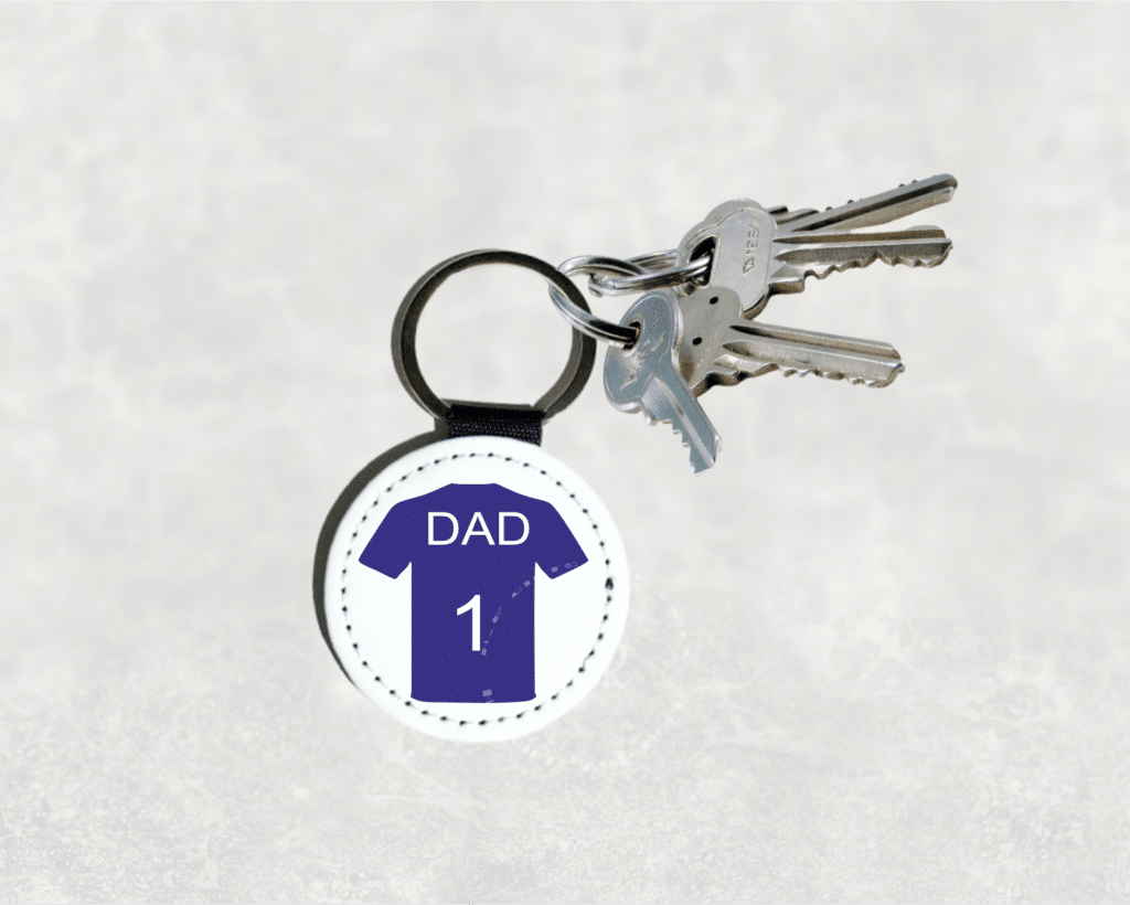 Number 1 Football Key Ring