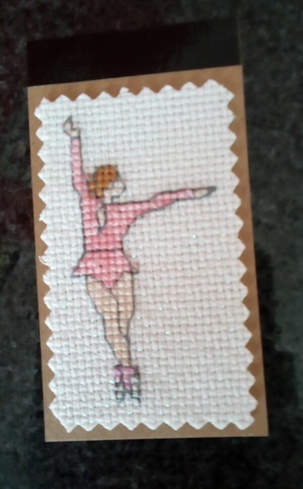 Ballet Dancer Kraft Notebook – Pink on White - product image 2